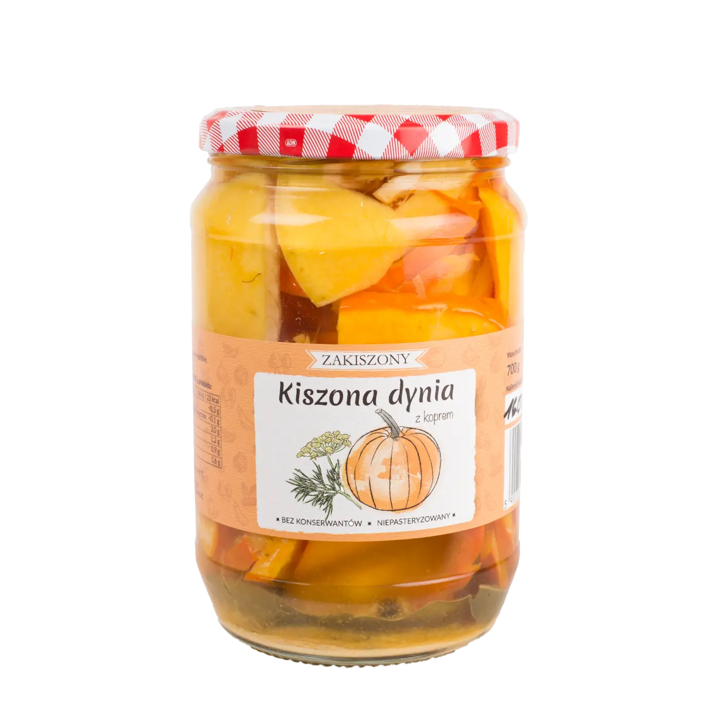 kiszona dynia z koprem