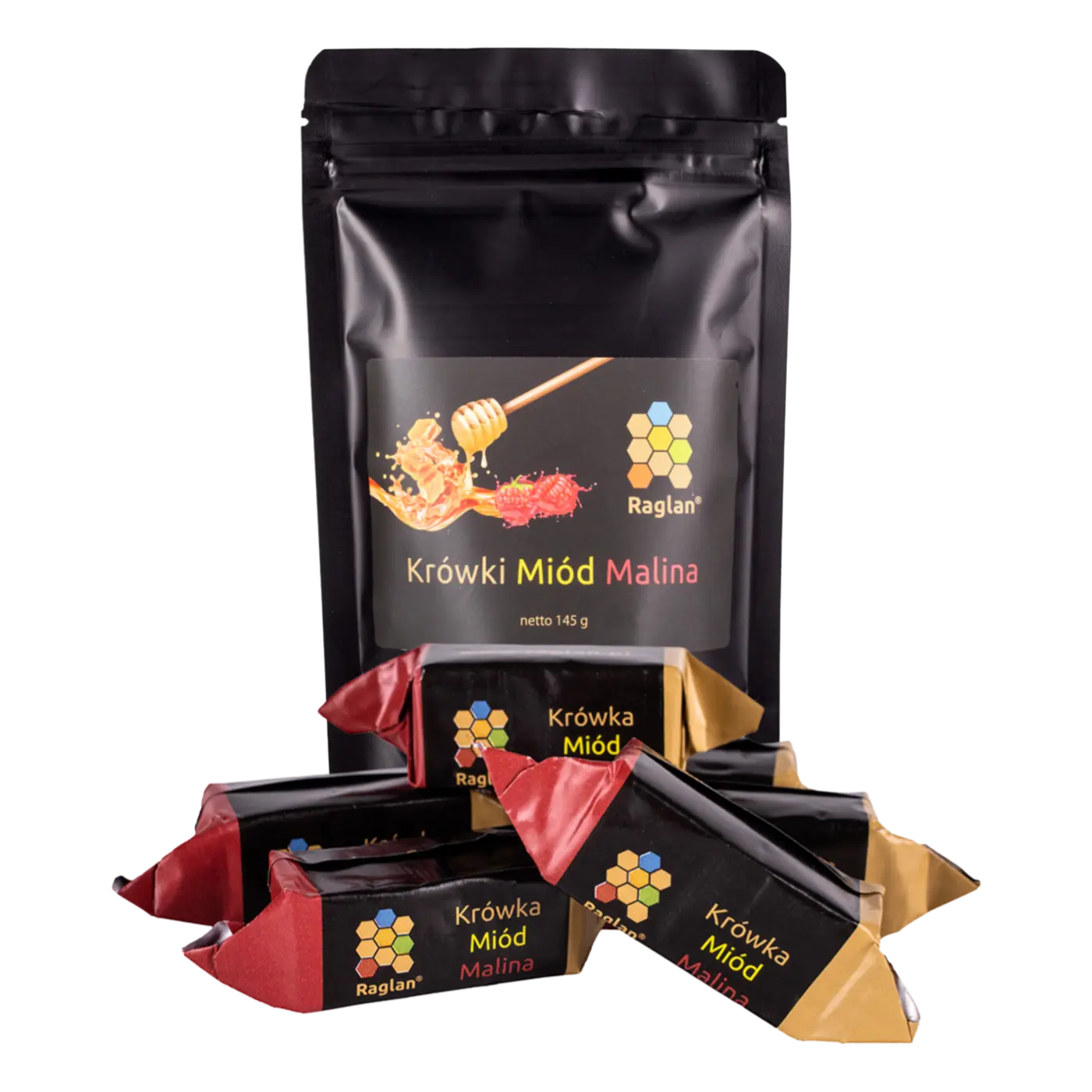 Krówki miód z maliną