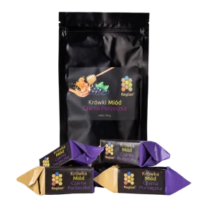 krówki miód czarna porzeczka
