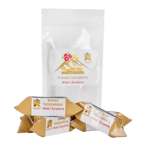 krówki tatrzańskie miód i żurawina