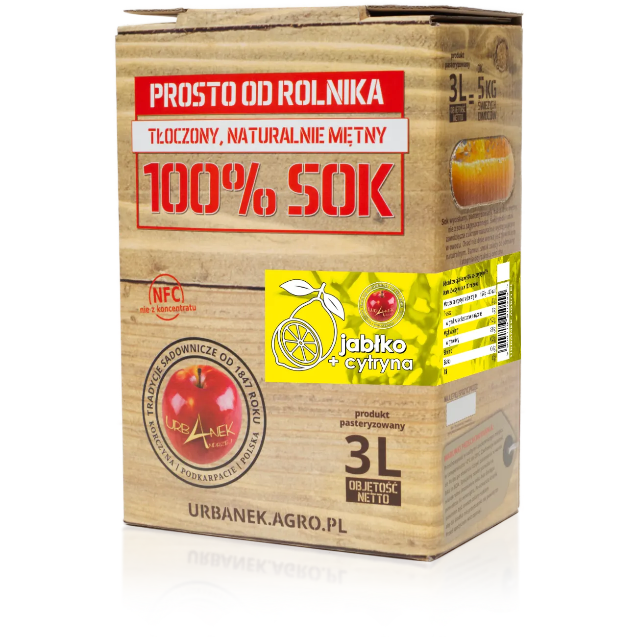 sok jabłko cytryna