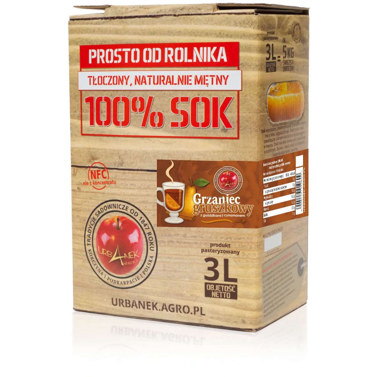 sok gruszkowy grzaniec