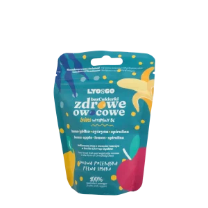 banan, jabłko, cytryna, spirulina