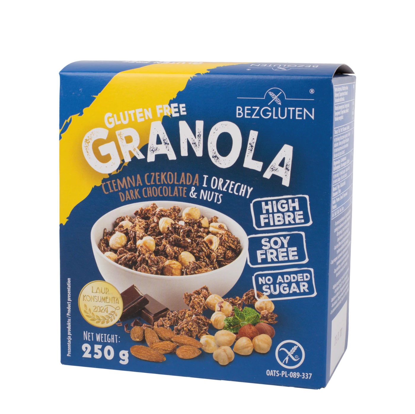 granola bezglutenowa czekolada ciemna orzechy